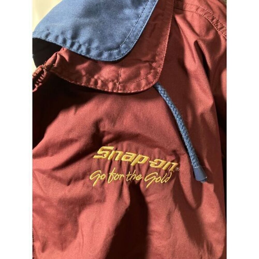 Vtg Hartwell Viasport Snap On Tools Men'sJacket L Full Zip Double Vented Pockets - Picture 2 of 9